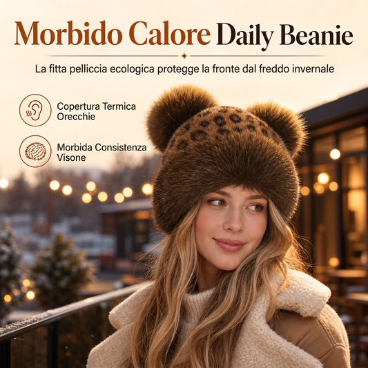 ⏰  Sconto del 50% di cambio stagione – qualità a metà prezzo! ✨Donna Cappello mongolo di peluche con stampa leopardata vintage, con orecchie di orso, spesso e caldo per l'inverno, berretto con paraorecchie
