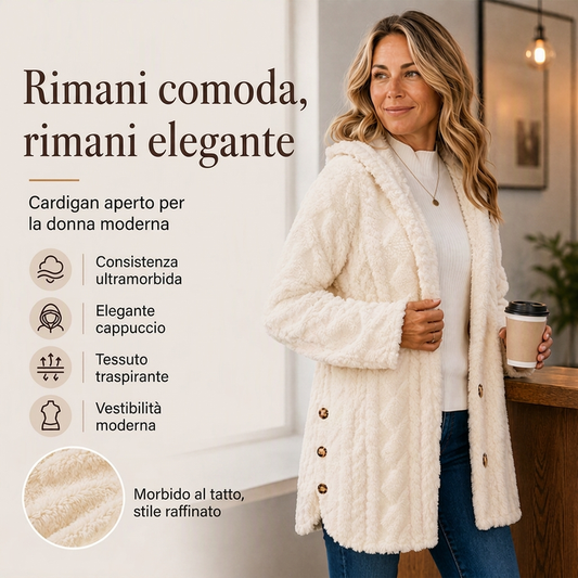 ⏳Offerta a tempo limitato: sconto del 50%⏰Giacca calda con cappuccio e motivo a diamante per donna🎁