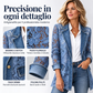 ⏰  Sconto del 50% di cambio stagione – qualità a metà prezzo! ✨Giacca da Donna Elegante in Pizzo Floreale con Fori
