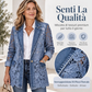 ⏰  Sconto del 50% di cambio stagione – qualità a metà prezzo! ✨Giacca da Donna Elegante in Pizzo Floreale con Fori