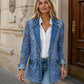 ⏰  Sconto del 50% di cambio stagione – qualità a metà prezzo! ✨Giacca da Donna Elegante in Pizzo Floreale con Fori