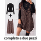 ⏰  Sconto del 50% di cambio stagione – qualità a metà prezzo! ✨Completo leopardato a strati valorizzante