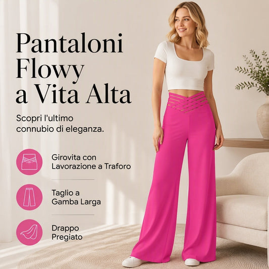 ⏰ Ultimo Giorno di Saldi – SCONTO 50% ✨Pantaloni casual da donna a vita alta e gamba larga
