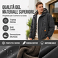⏰  Sconto del 50% di cambio stagione – qualità a metà prezzo! ✨Parka con cappuccio e fodera in pelliccia sintetica per uomo