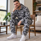 ⏰ Ultimo Giorno di Saldi – SCONTO 50% ✨Set uomo felpa con cappuccio e pantaloni in ciniglia con fodera pelliccia artificiale