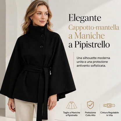 ⏰  Sconto del 50% di cambio stagione – qualità a metà prezzo! ✨Mantello a trench da donna, colletto alto, abbottonato, con cintura