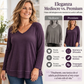 ⏰  Sconto del 50% di cambio stagione – qualità a metà prezzo! ✨Felpa da donna con maniche raglan e cuciture testurate