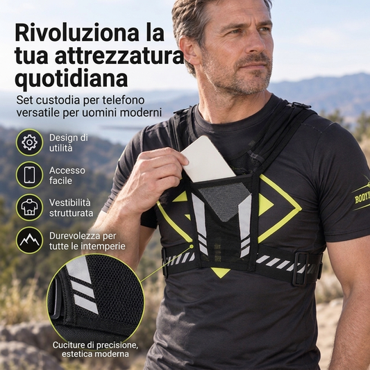 🌟Bestseller in sconto! Solo questa settimana!🌟 Gilet da corsa outdoor con zaino per telefono e approvvigionamento idrico