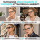 🔥SCONTO DEL 50%! 👓Occhiali da Vista Cyberpunk a Forma di Gatto Antiradiazione Blu per Donna, Lenti FotoCromatiche Trasparenti Moda