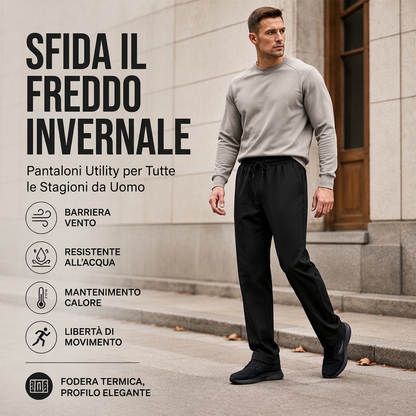 ⏰  Sconto del 50% di cambio stagione – qualità a metà prezzo! ✨Pantaloni unisex antivento ad asciugatura rapida con fodera in pelliccia sintetica