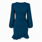 ⏰ Ultimo Giorno di Saldi – SCONTO 50% ✨Abito aderente da donna a maniche a sbuffo tinta unita