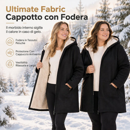 ⏰  Sconto del 50% di cambio stagione – qualità a metà prezzo! ✨Cappotto da donna con cappotto con fodera in tessuto e cappotto caldo e mezzo-lunghezza a maniche lunghe a maniche lunghe per autunno e inverno