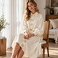 ⏰ Ultimo Giorno di Saldi – SCONTO 50% ✨Vestito vintage da donna con bottoni e maniche a sbuffo