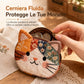 ✨Disponibilità limitata, non lasciartelo sfuggire!🎉Portamonete mini per gatti patchwork carino e portacarte portatile, piccola borsa creativa per ragazze