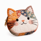 ✨Disponibilità limitata, non lasciartelo sfuggire!🎉Portamonete mini per gatti patchwork carino e portacarte portatile, piccola borsa creativa per ragazze