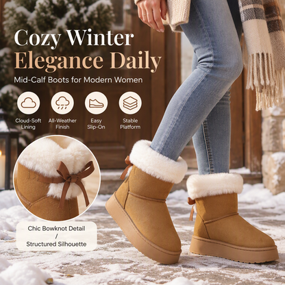 ⏰  Sconto del 50% di cambio stagione – qualità a metà prezzo! ✨Stivali da neve donna con plateau fino al polpaccio