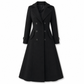 ✈Appena arrivati – ora senza spese di spedizione!✈ Cappotto lungo femminile testurizzato a doppiopetto, elegante outerwear da ufficio