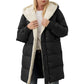 ⏰  Sconto del 50% di cambio stagione – qualità a metà prezzo! ✨Cappotto Cardigan Slim Fit a Maniche Lunghe con Cappuccio e Bicolore Tinta Unita