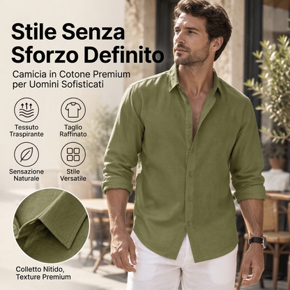 📦 Ogni giorno spediamo oltre 500 pacchi! Camicia di Lino Casual Traspirante e Leggera da Uomo