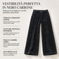 ✈Appena arrivati – ora senza spese di spedizione!✈Pantaloni Casual in Velluto a coste da Donna a Vita Alta e Gamba Larga