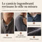 Maglione da Uomo Retrò a Collo Henley, Finta Due Pezzi, Taglio Comodo, Maglione a Maniche Lunghe in Maglia per Autunno e Inverno