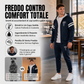 Completo da uomo con felpa cappuccio e pantaloni, imbottito