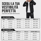 Completo da uomo con felpa cappuccio e pantaloni, imbottito